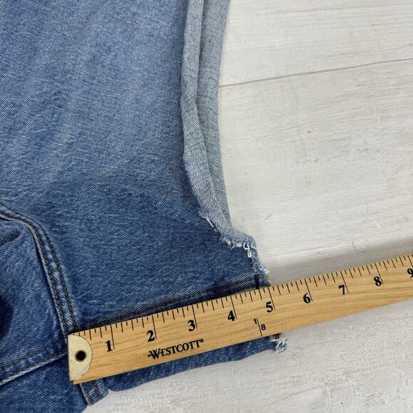 Abercrombie & Fitch The Dad Short Size 35 / 20 High Rise Curve Love Medium Wash - Picture 13 of 16